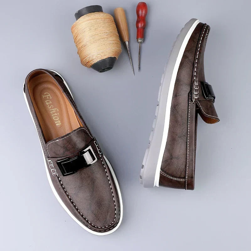 Mocassins de Pele de Luxo