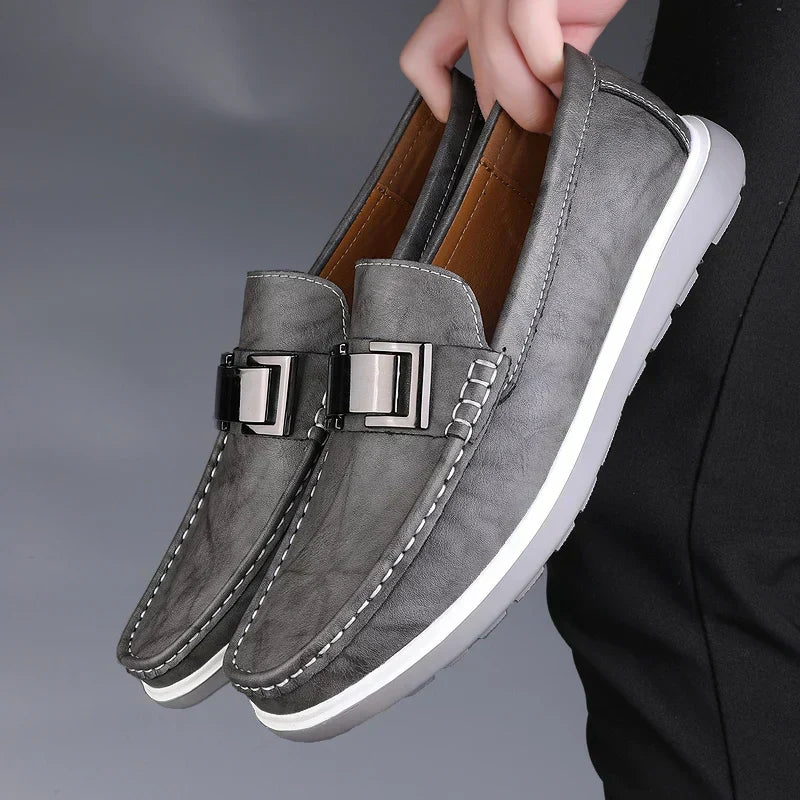 Mocassins de Pele de Luxo