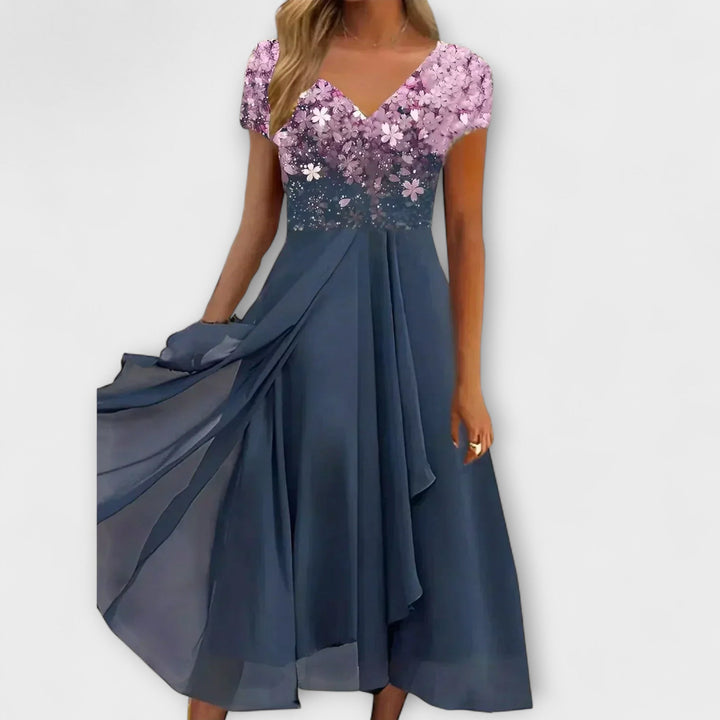 Lara - Vestidos de Noite de Chiffon para Mulher