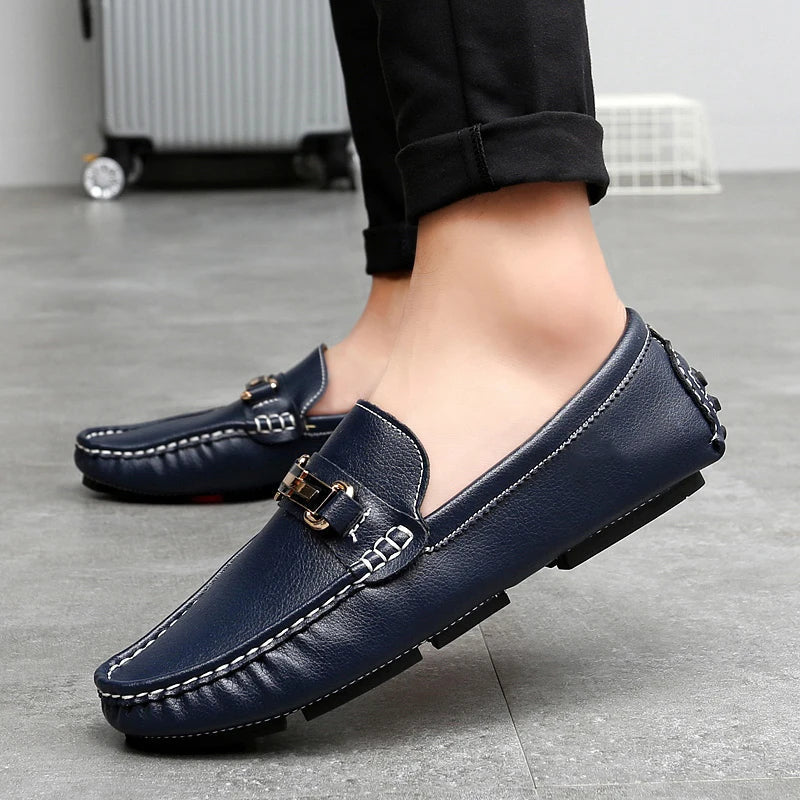 Mocassins de Pele Autêntica