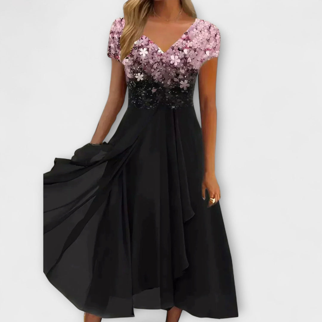 Lara - Vestidos de Noite de Chiffon para Mulher