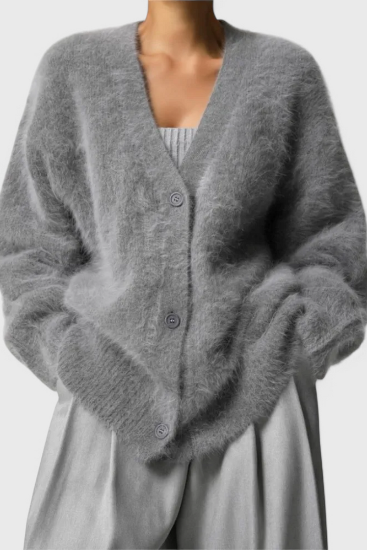Daniela - Cardigan de Mistura de Caxemira Macia