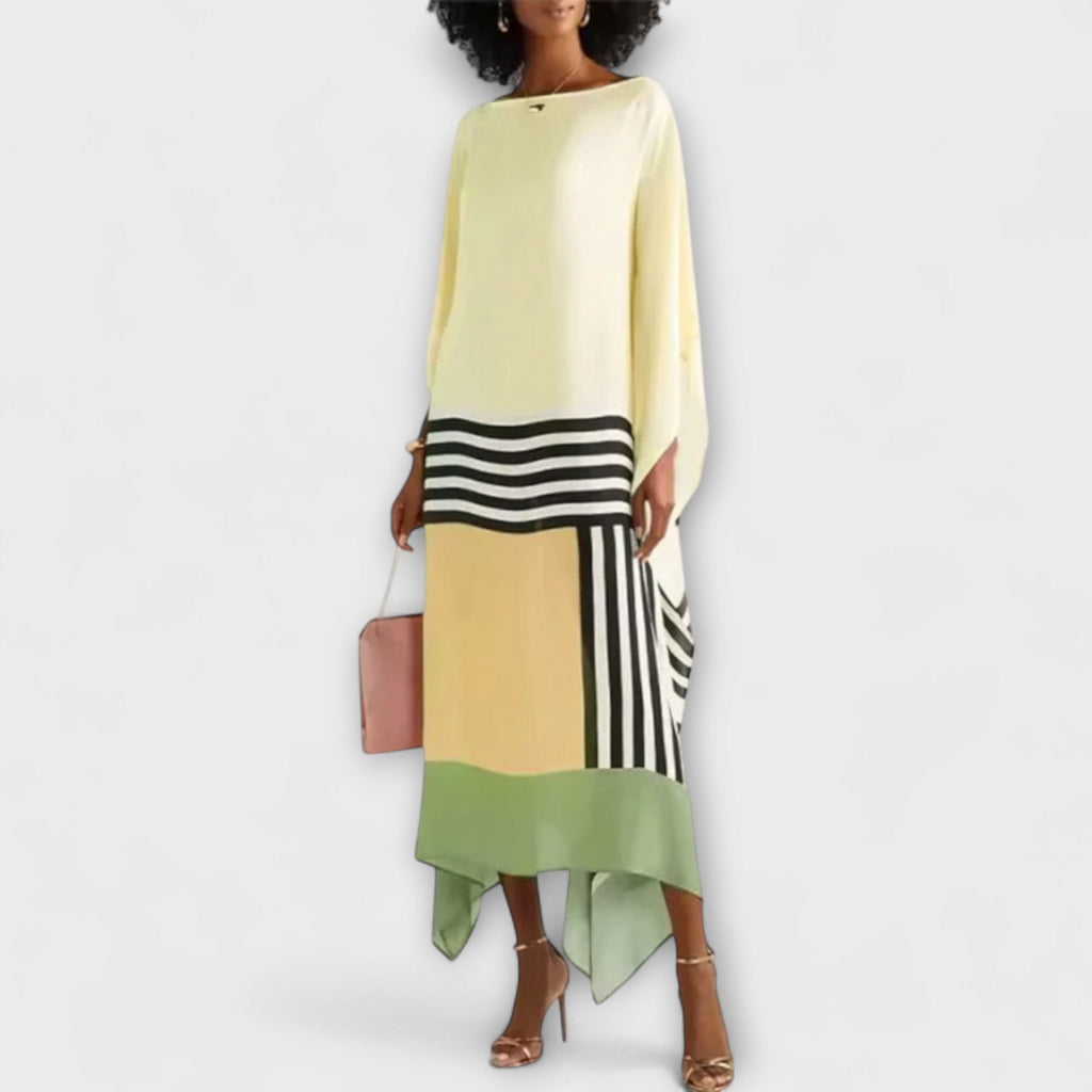 Elenora - Kaftan Geométrico de Corte Solto
