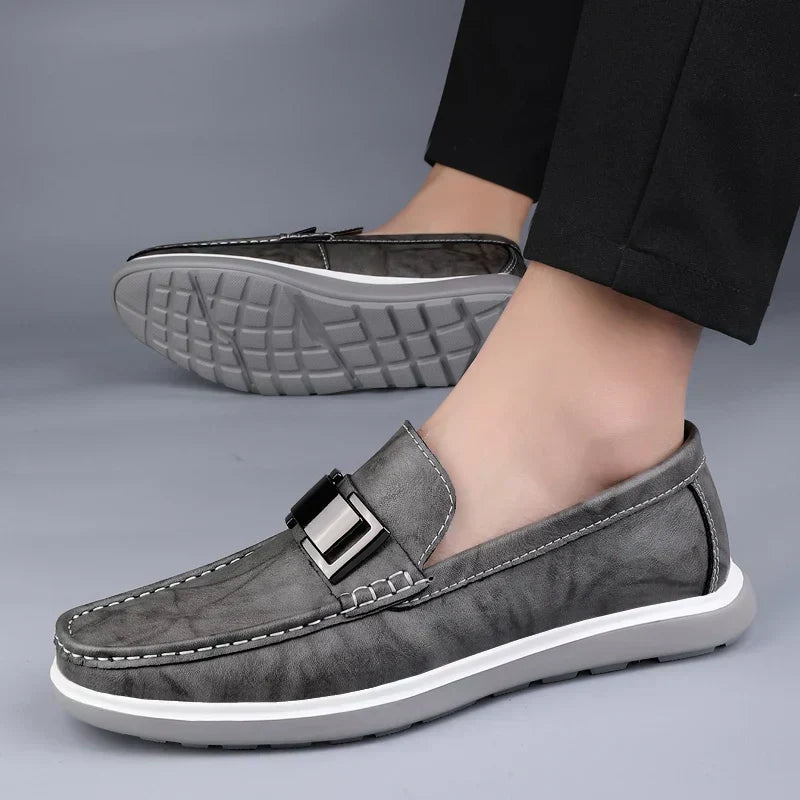Mocassins de Pele de Luxo
