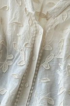 Prairie Camisa de Renda Bordada