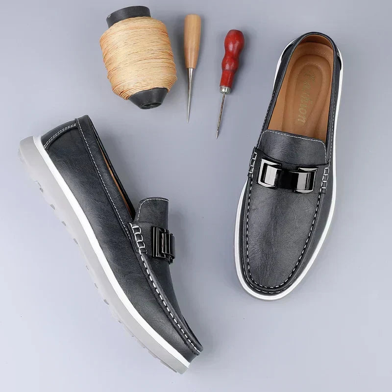 Mocassins de Pele de Luxo