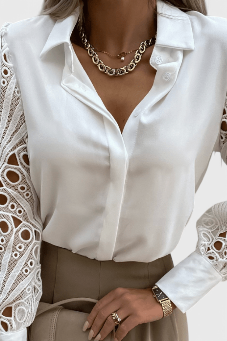 Tabi Blusa Chique de Corte Relaxado