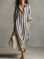 Pepa | Vestido Camiseiro Comprido
