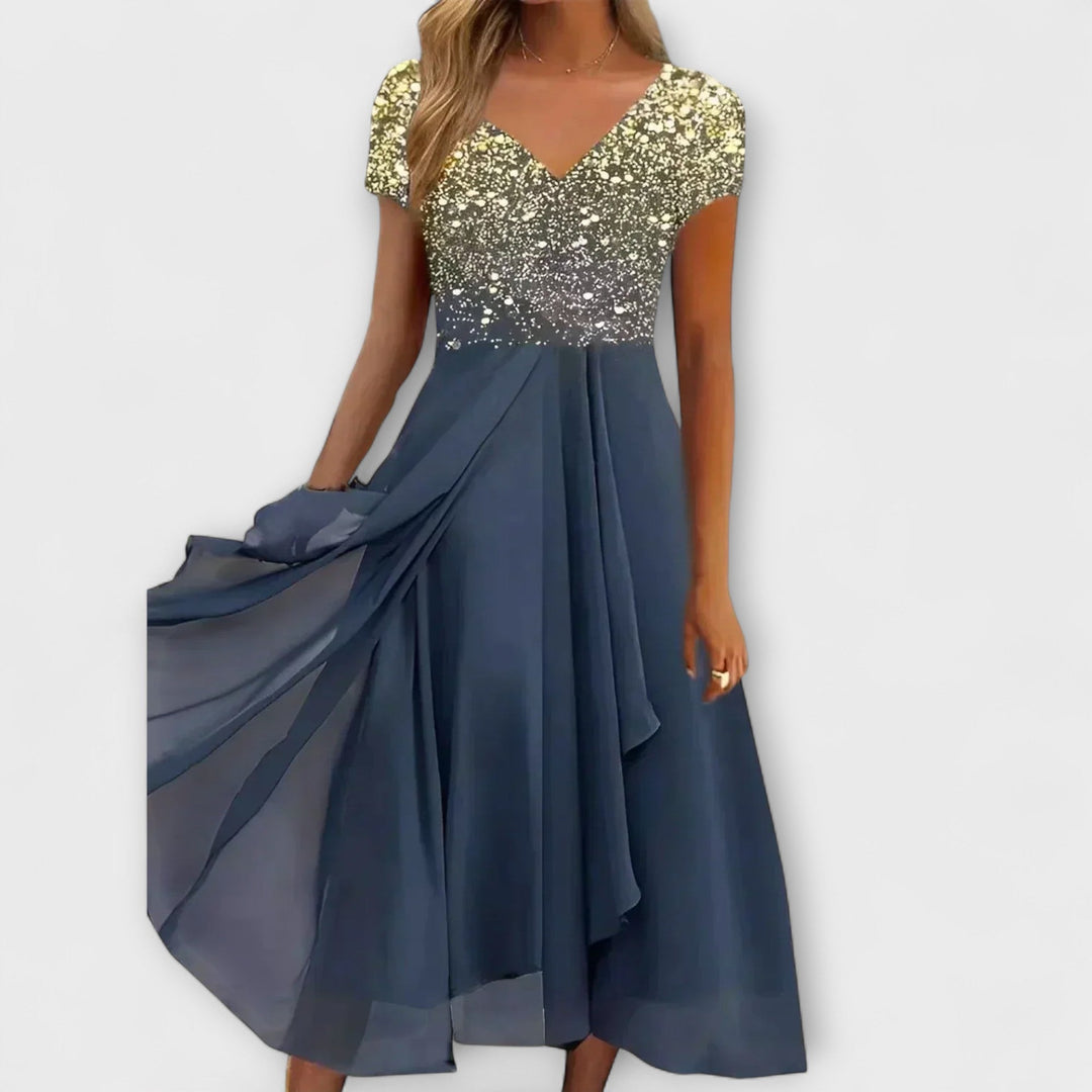 Lara - Vestidos de Noite de Chiffon para Mulher