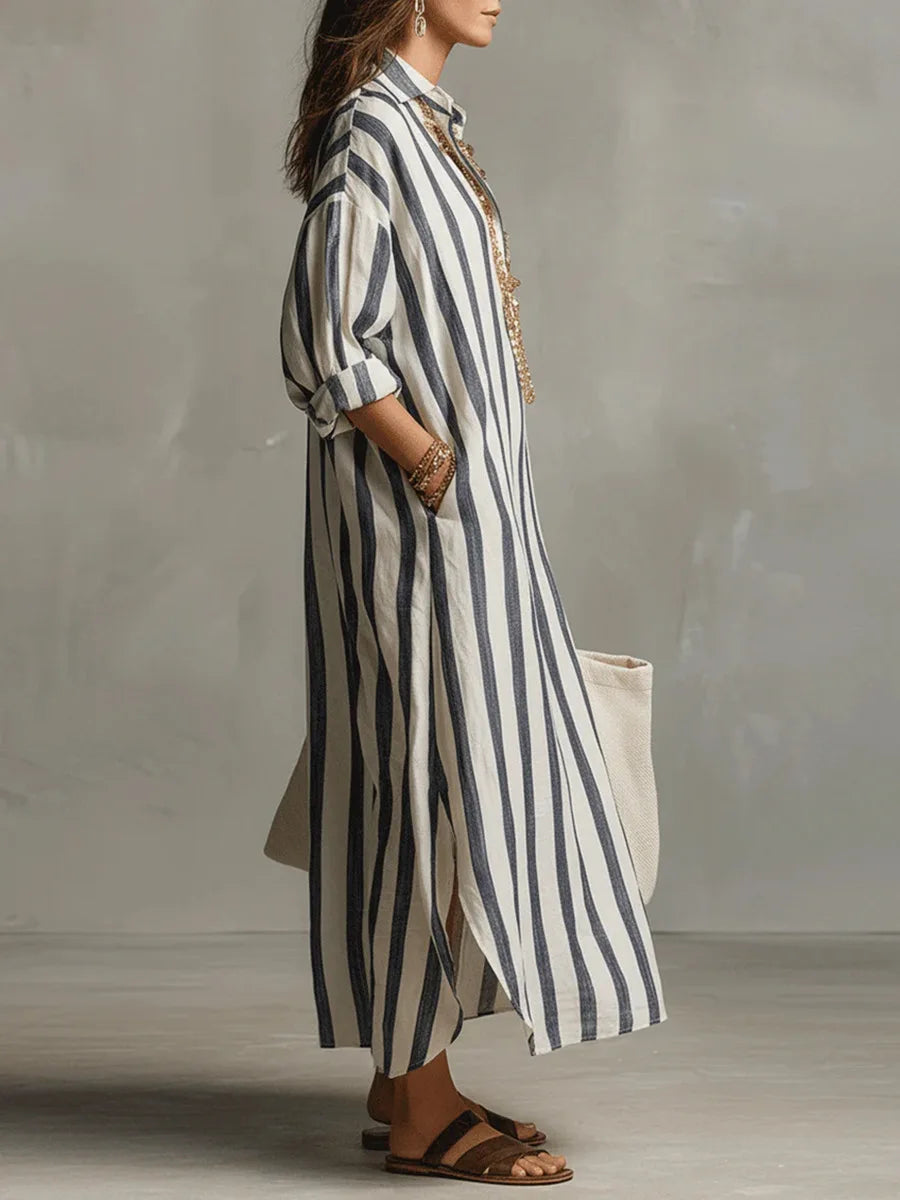 Pepa | Vestido Camiseiro Comprido