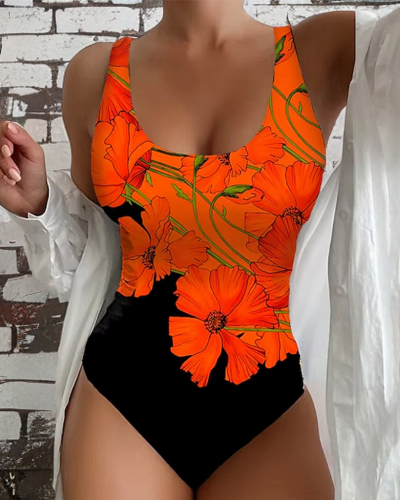 Elena™ | Fato de Banho Elegante de Uma Peça com Estampado Floral