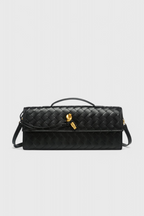 Melanie Clutch com Detalhe de Nó Dourado