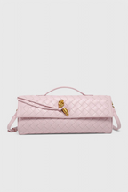Melanie Clutch com Detalhe de Nó Dourado