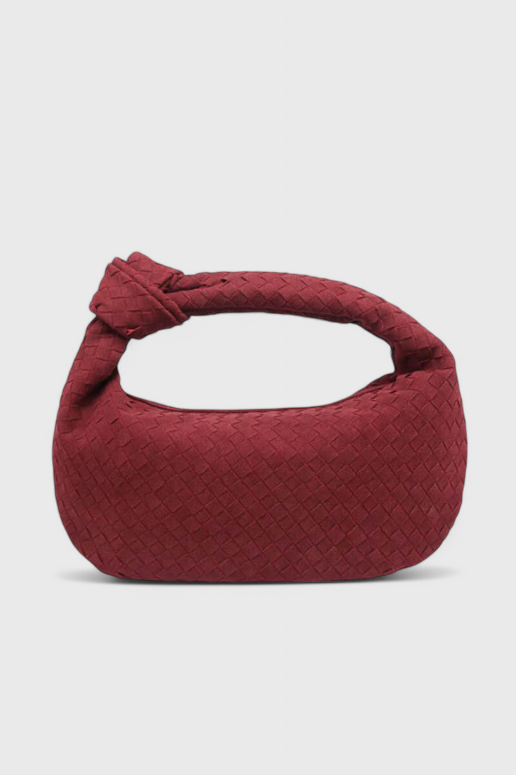 Lila Mala Média Entrançada com Detalhe de Nó