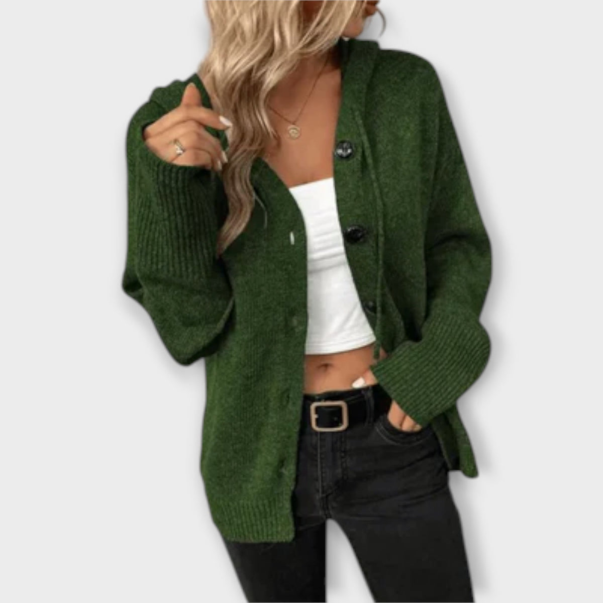 Brittan - Cardigan de Malha com Botões