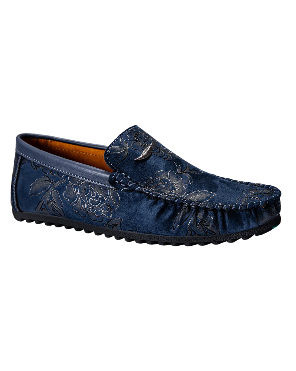 Mocassins Florais de Pele
