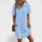 Aria - Vestidos Clássicos Casuais Tipo Polo