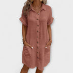 Aria - Vestidos Clássicos Casuais Tipo Polo