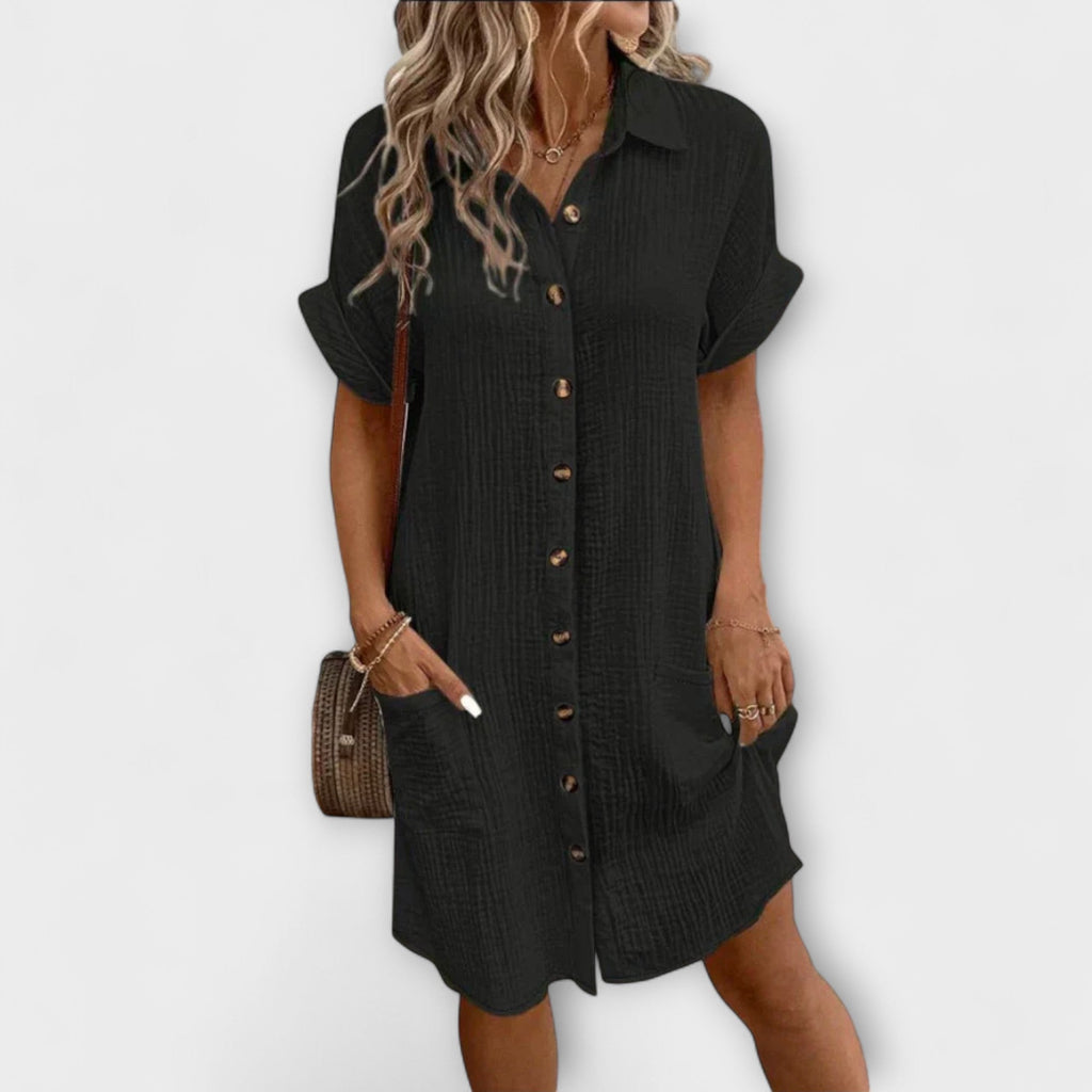 Aria - Vestidos Clássicos Casuais Tipo Polo