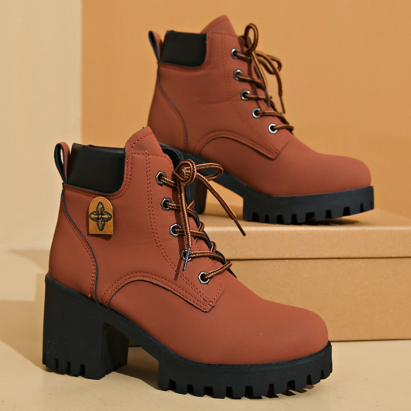 Emma | Botins de Salto com Plataforma