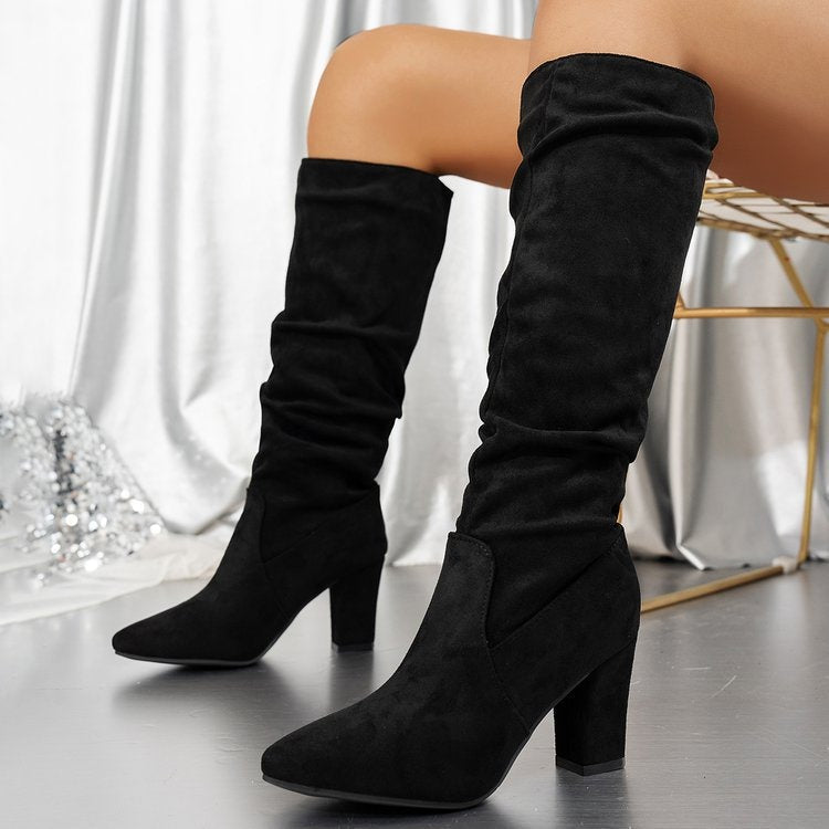 Daniela - Botas Altas Elegantes com Salto