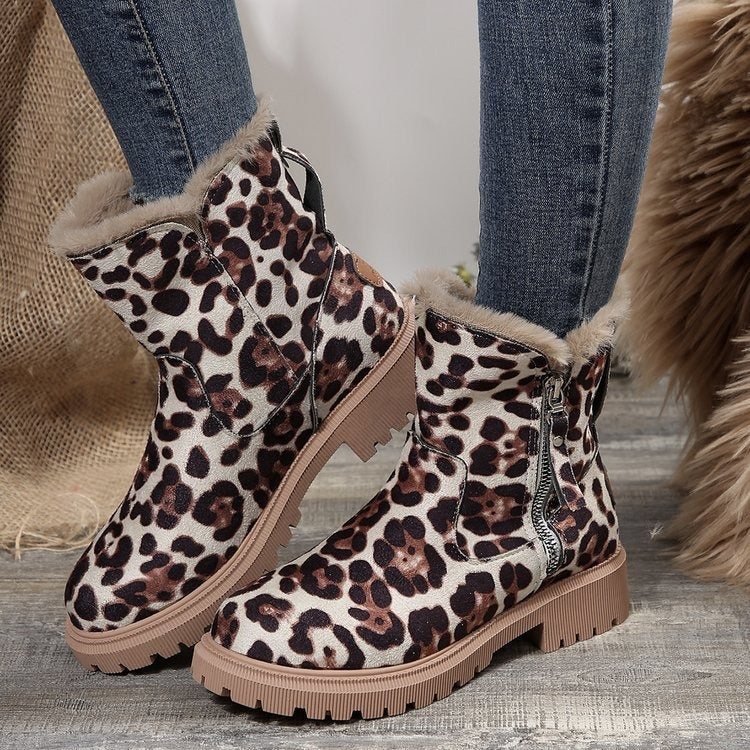 Nora - Botins de Inverno Quentes e Confortáveis