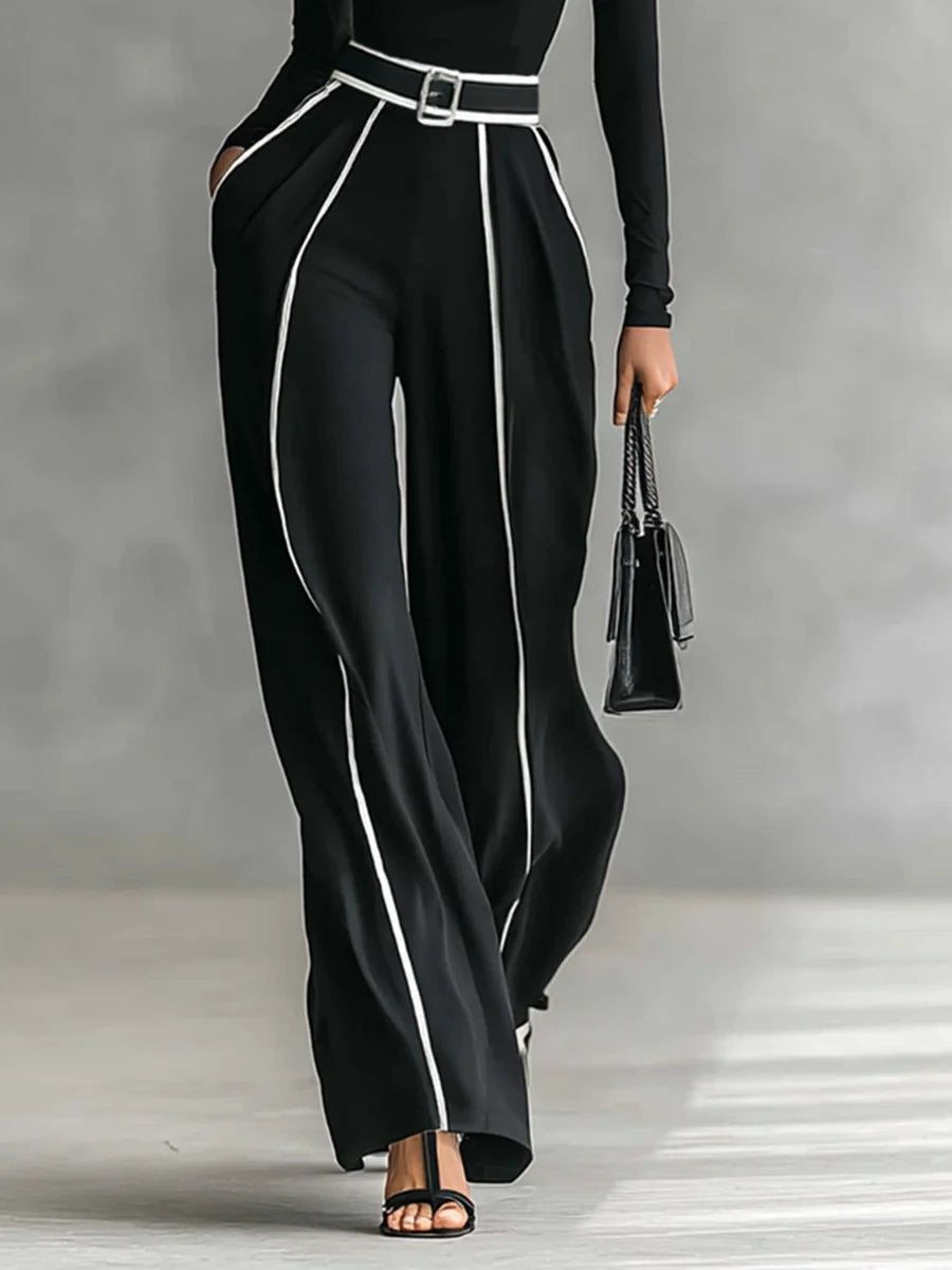 Vera™ | Conjunto Elegante com Detalhe em Contraste