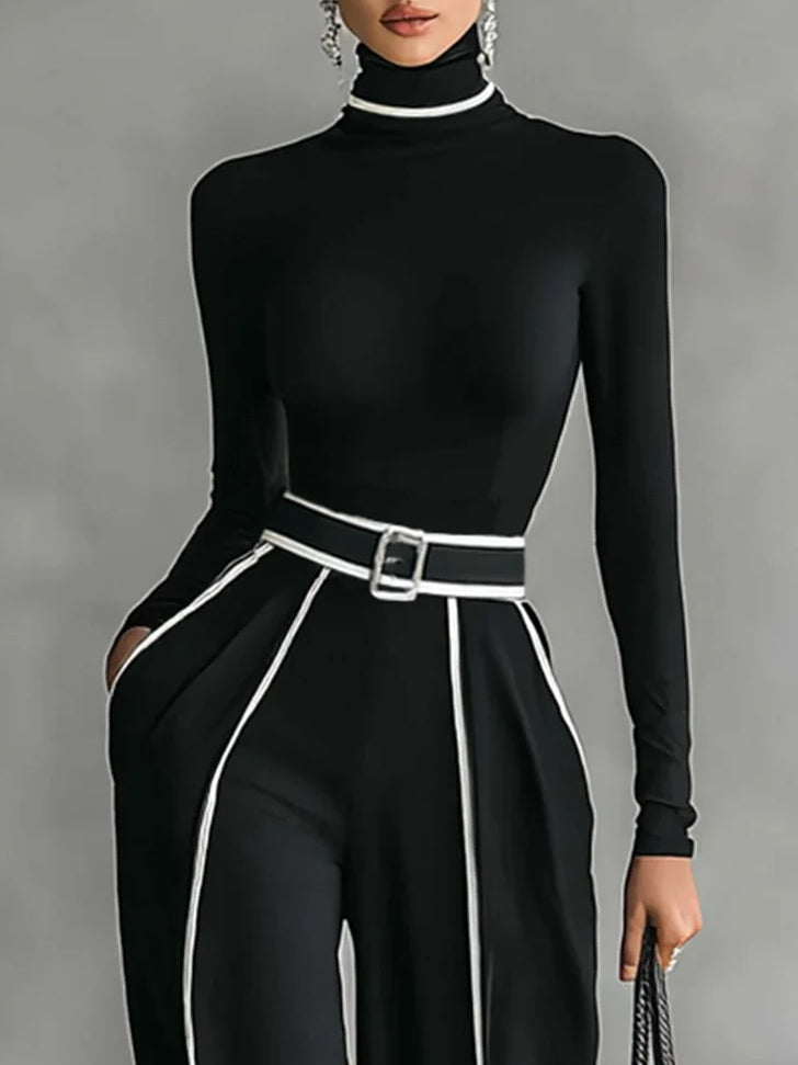 Vera™ | Conjunto Elegante com Detalhe em Contraste