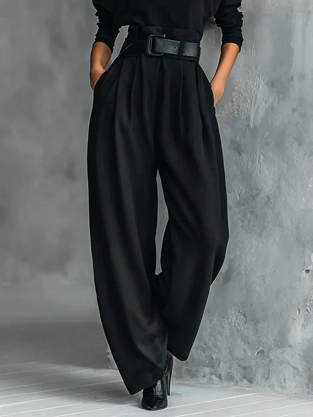 Lisa™ | Conjunto de 2 Peças Preto com Cinto