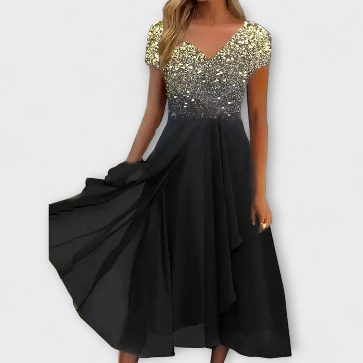 Lara - Vestidos de Noite de Chiffon para Mulher