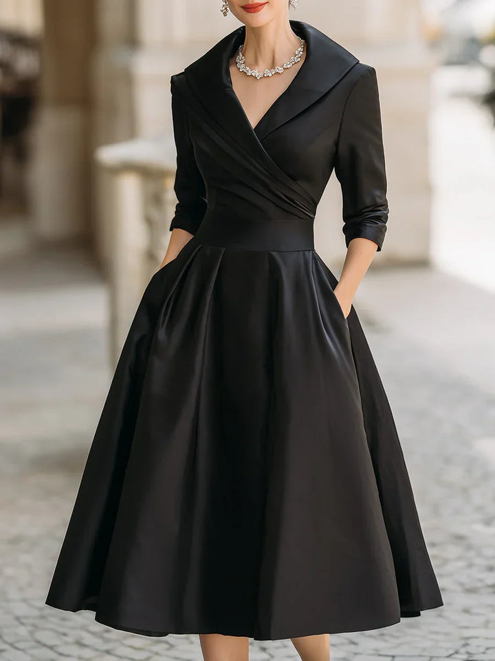 Luisa | Vestido Midi Acetinado