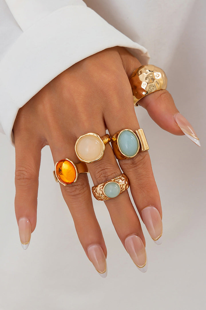 Conjunto de Anéis Abertos com Strass