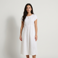 Chira - Vestido Midi com Mangas Curtas