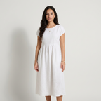 Chira - Vestido Midi com Mangas Curtas
