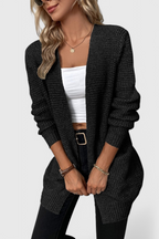 Anneliese Cardigan de Mistura de Caxemira Premium