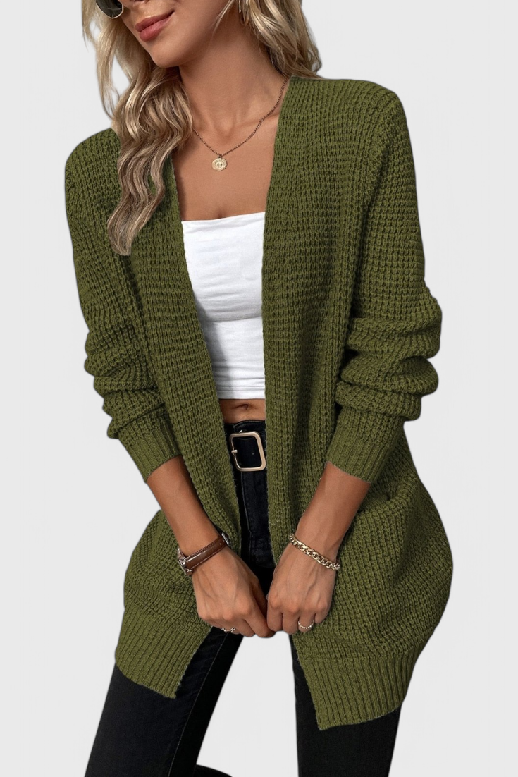 Anneliese Cardigan de Mistura de Caxemira Premium