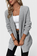 Anneliese Cardigan de Mistura de Caxemira Premium
