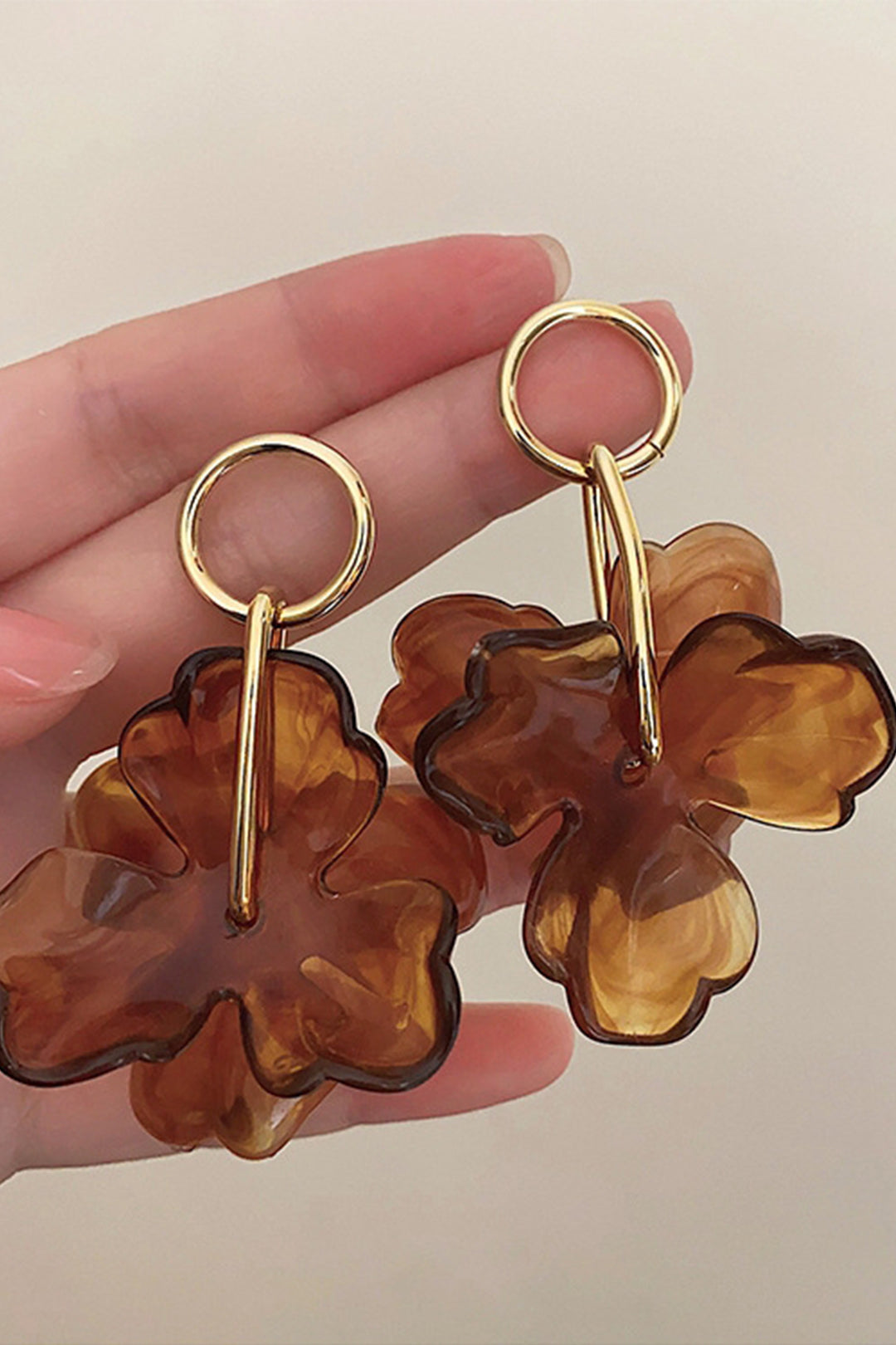 Brincos com Pendente de Flor