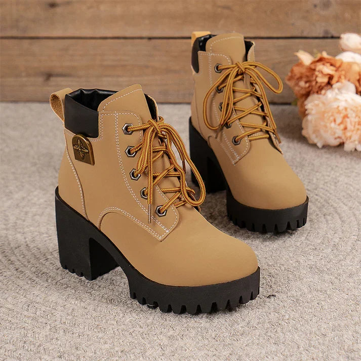 Emma | Botins de Salto com Plataforma