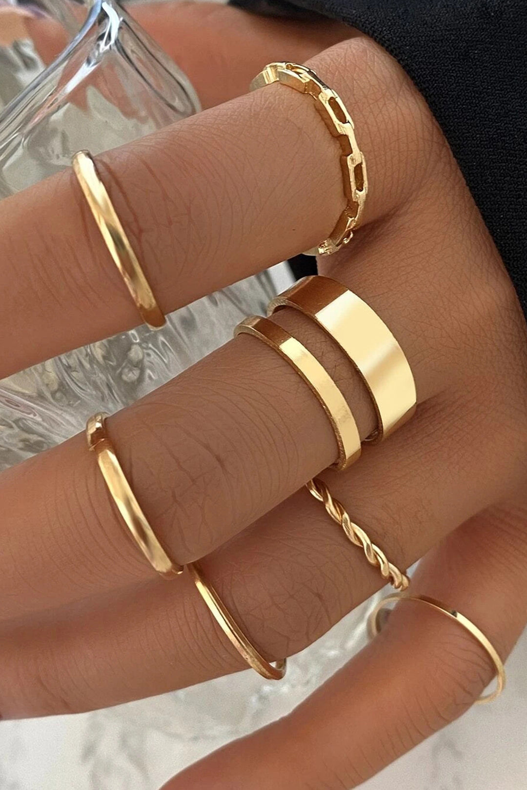 Conjunto de 7 Anéis
