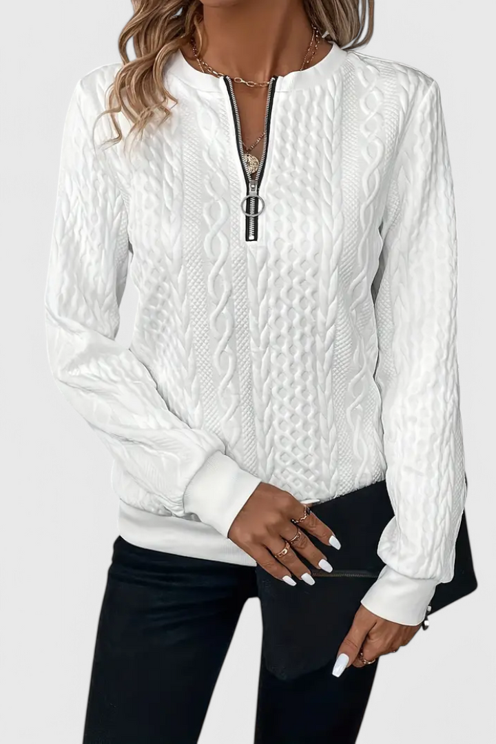Zoey Camisola de Malha com Fecho Suave