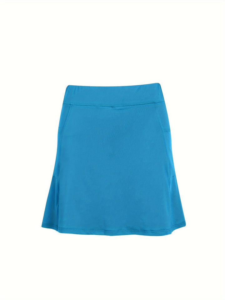 Shorts de cintura alta com saia