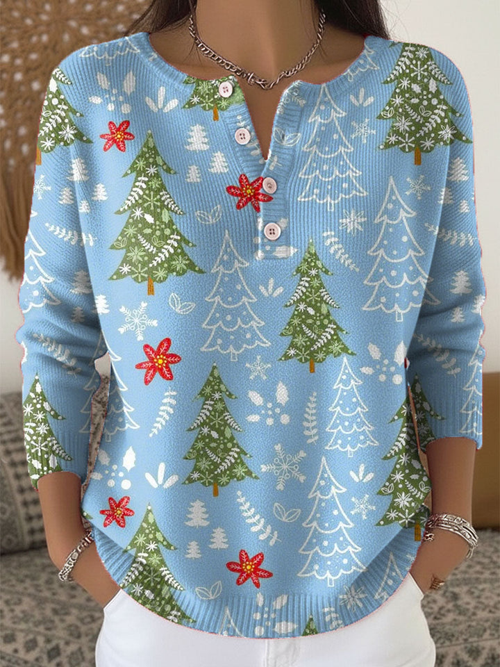 Edith - Camisola de Natal com Botões