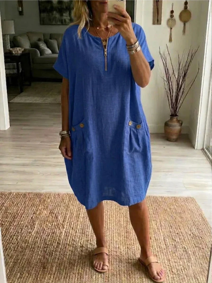 Teresa | Vestido com Fecho de Correr