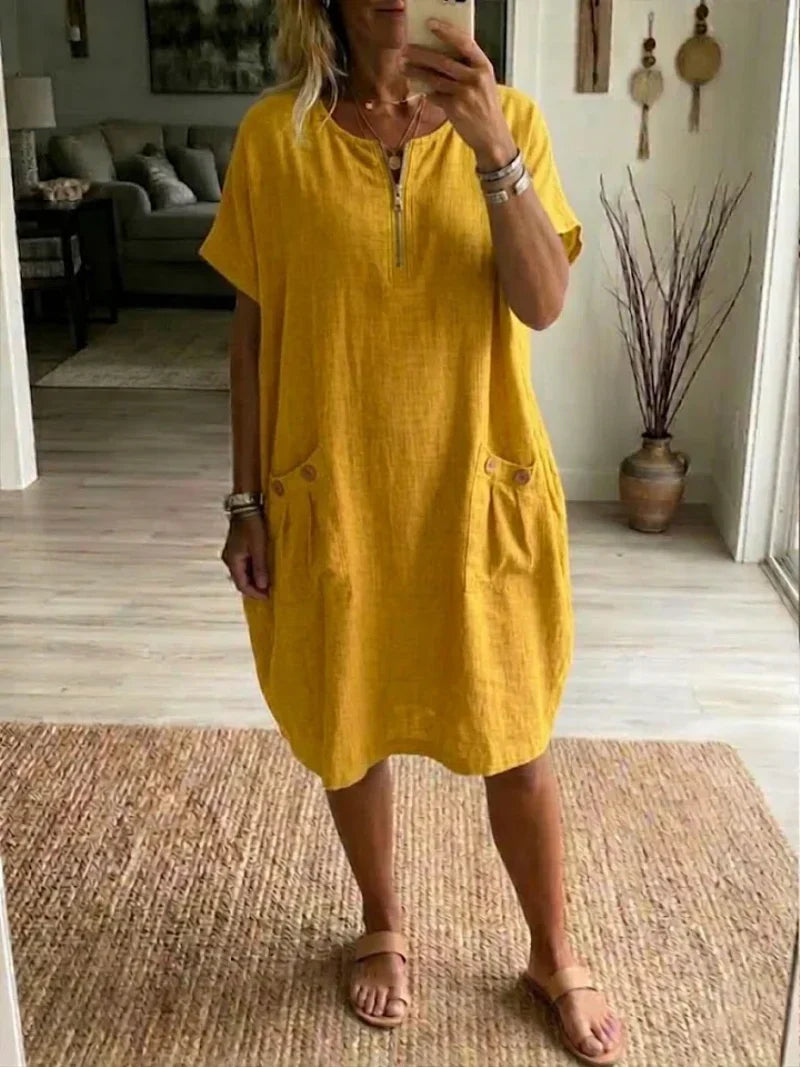 Teresa | Vestido com Fecho de Correr