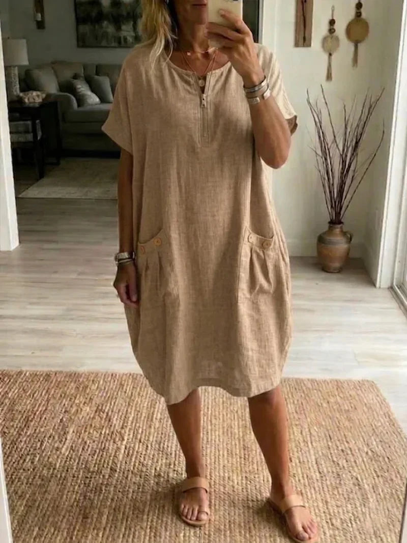 Teresa | Vestido com Fecho de Correr