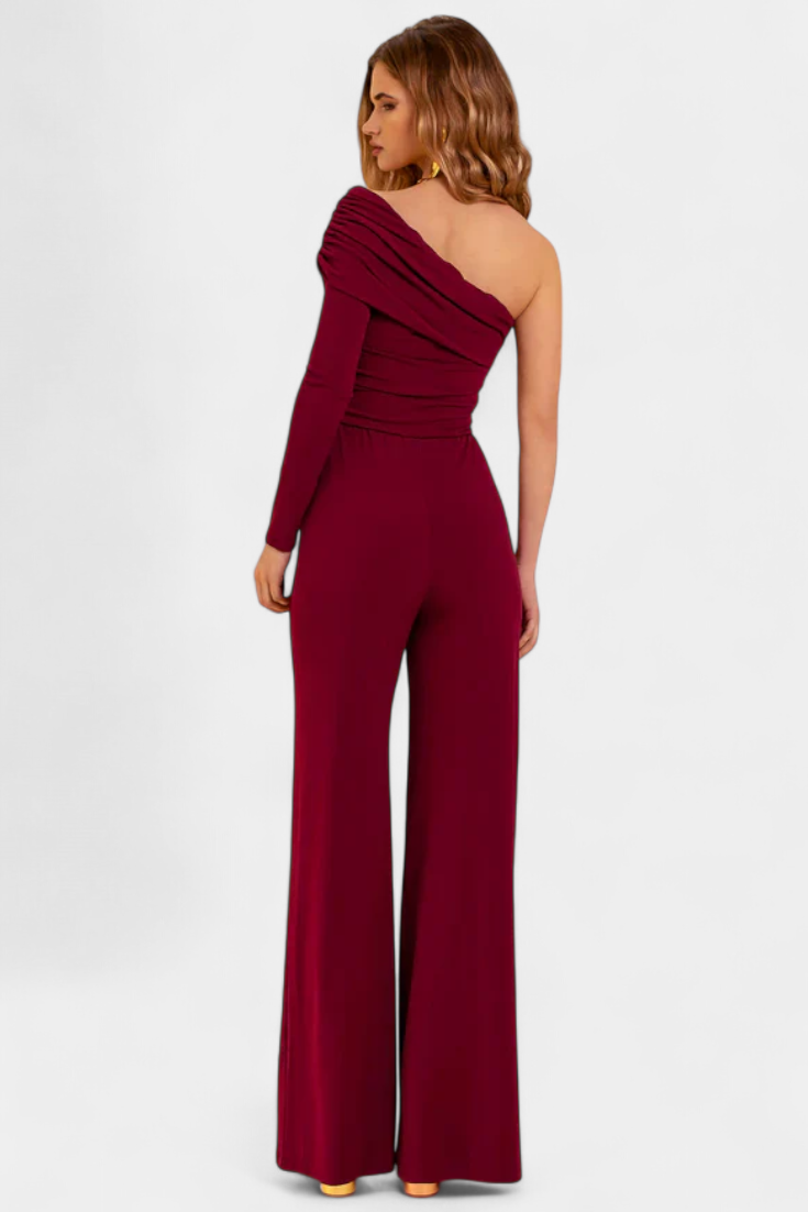 Noalla Macacão Elegante de Um Ombro