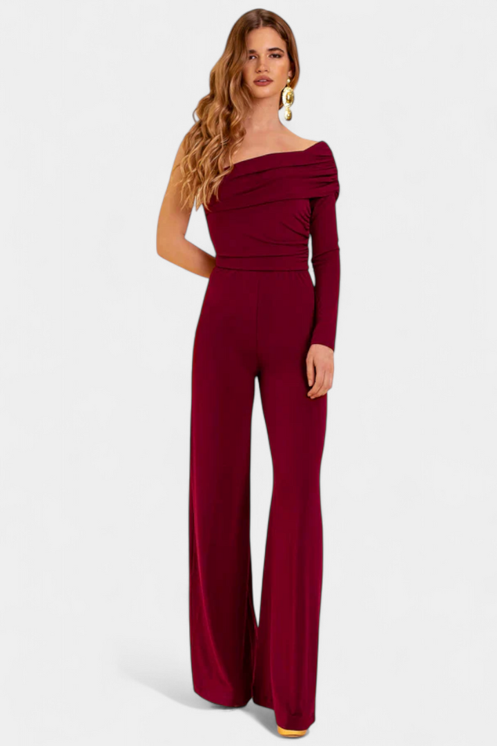 Noalla Macacão Elegante de Um Ombro