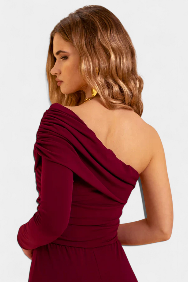 Noalla Macacão Elegante de Um Ombro