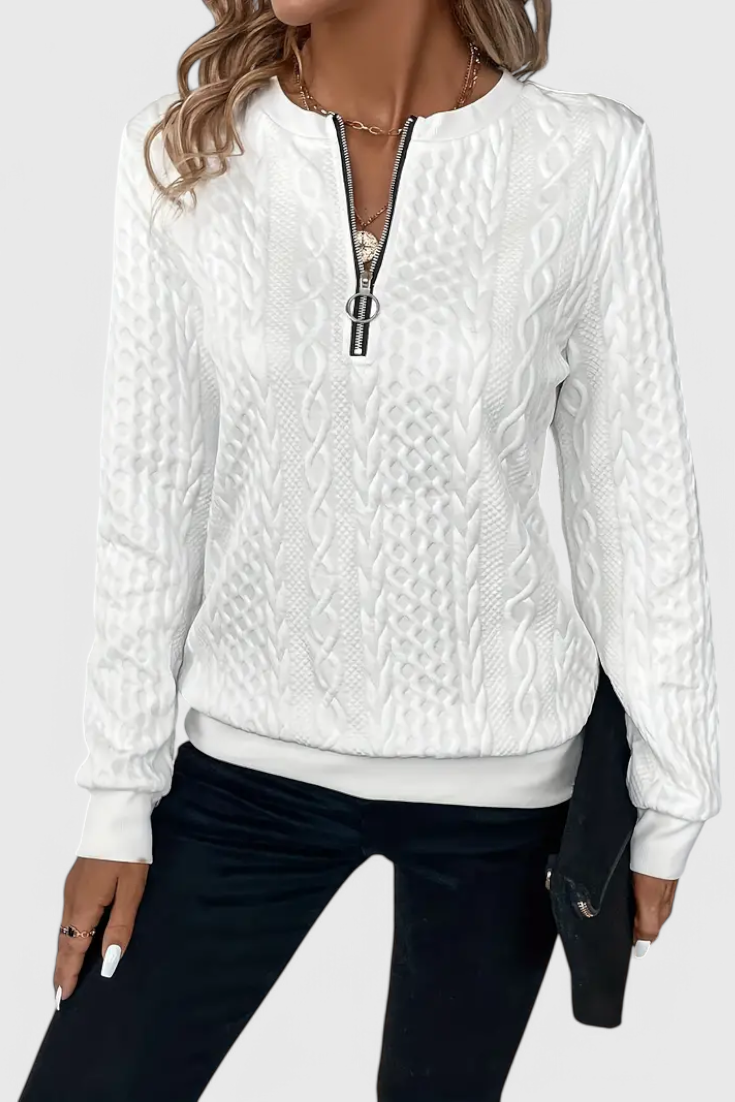 Zoey Camisola de Malha com Fecho Suave